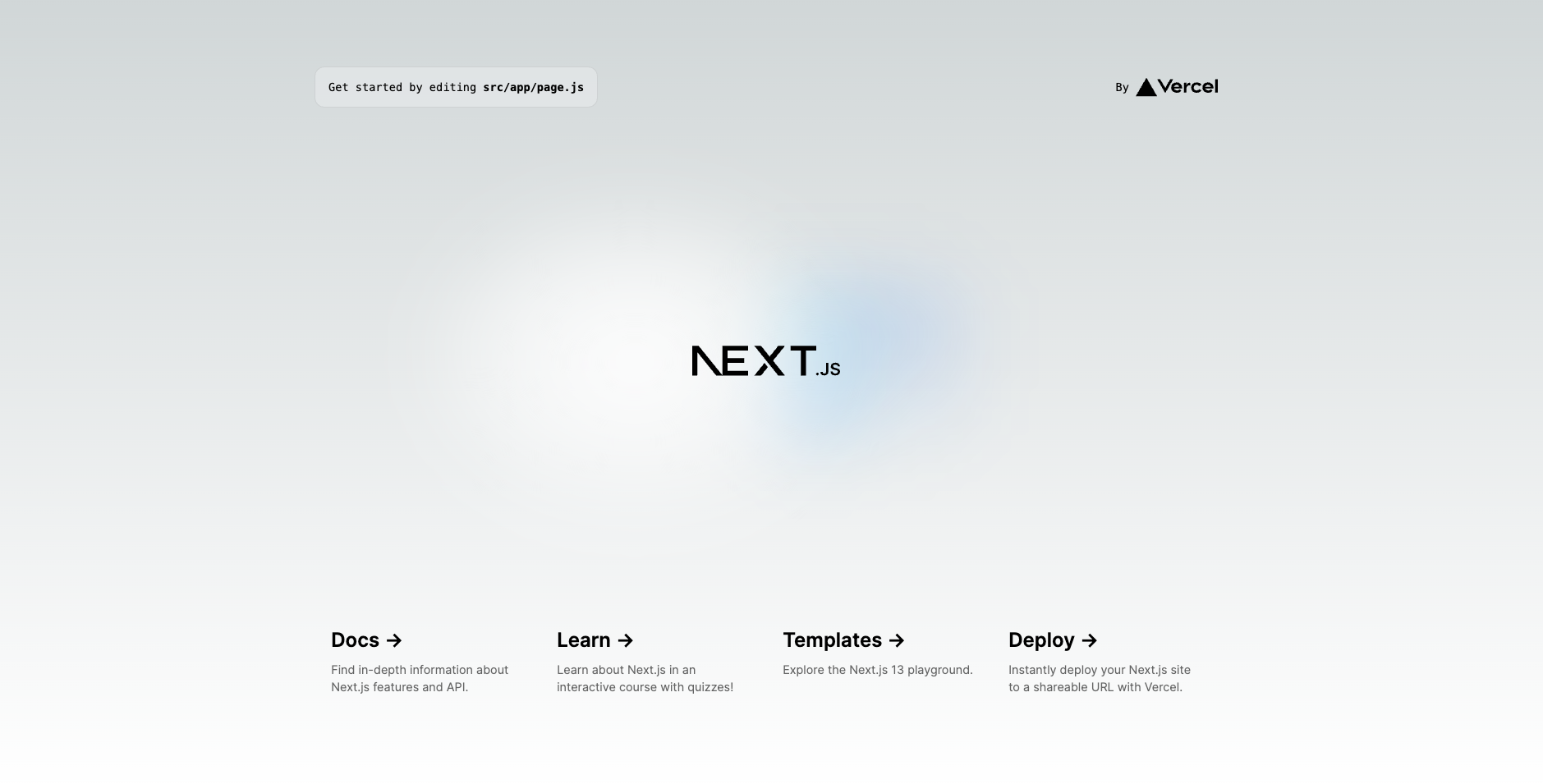 Next.js Starter Page