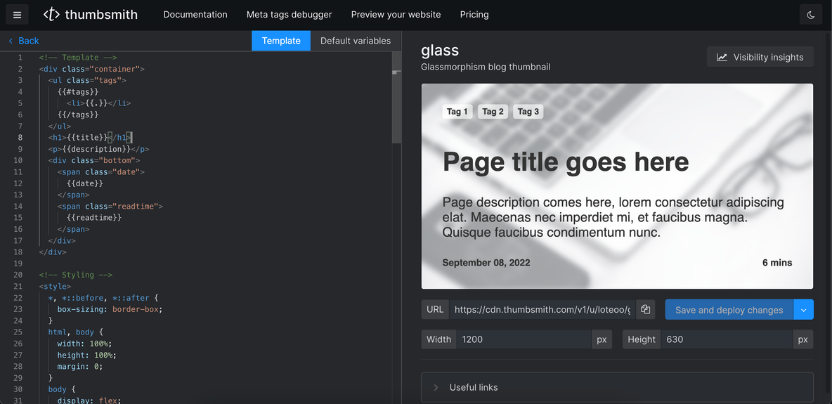 A screen shot of a web page with a black background.