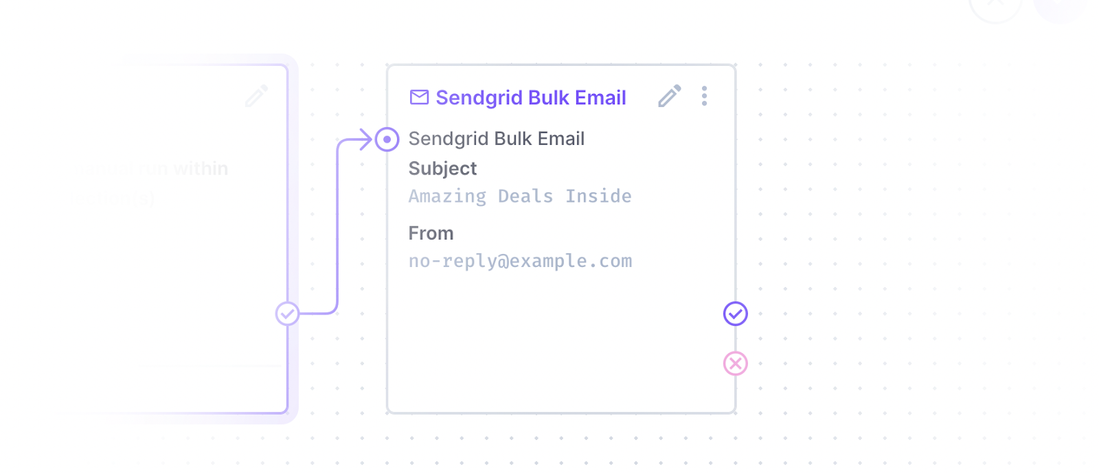 A SendGrid Bulk Email operation in a Flow