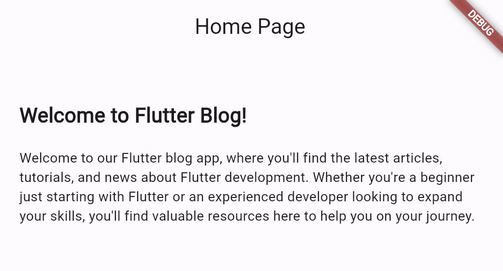 Showing the contents from the pages collection in flutter application